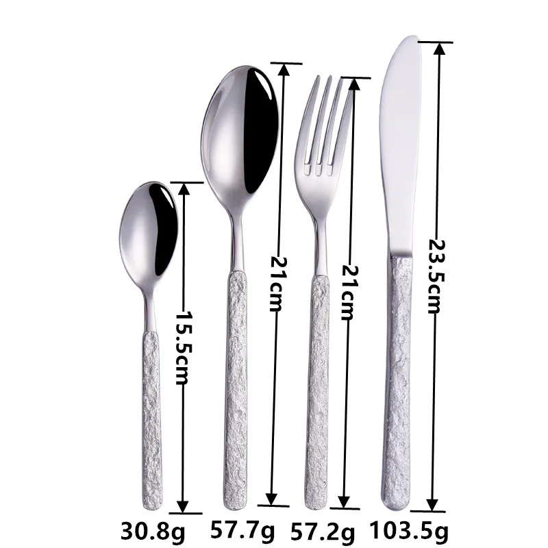 Gold Stainless Steel Cutlery Tableware Set Dishwashing Safety Fork Spoon Knife Set Western Dinnerware Dinner Sets Eco Friendlyss
Gold Stainless Steel Cutlery Tableware Set Dishwashing Safety Fork Spoon Knife Set Western Dinnerware Dinner Sets Eco Friendlyss