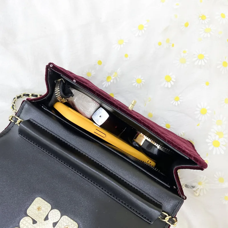 Trend Diamond Lattice Chain Square Bag for Women Velour All-match Lock Shoulder Bags Portable Lady Crossbody Flap Handbag Bulsos
Trend Diamond Lattice Chain Square Bag for Women Velour All-match Lock Shoulder Bags Portable Lady Crossbody Flap Handbag Bulsos