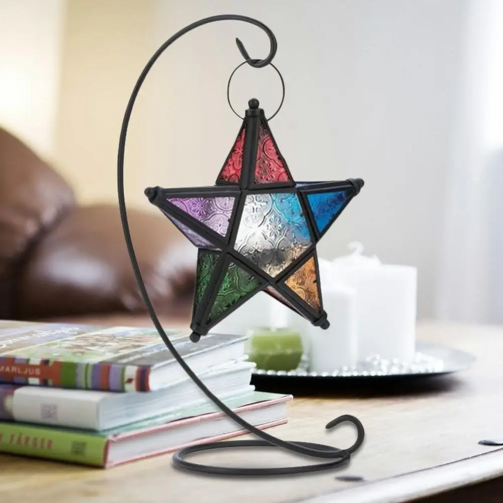 Five-pointed Star Moroccan Candle Holder Hanging Candlestick With Rack Valentine Day Birthday Wedding Home Decoration
Five-pointed Star Moroccan Candle Holder Hanging Candlestick With Rack Valentine Day Birthday Wedding Home Decoration
