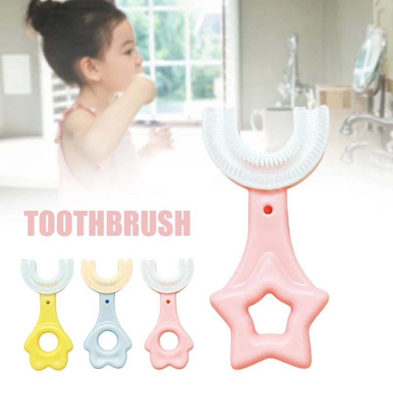 Cartoon Children U Shape Toothbrush with Soft Silicone Brush Head Manual Teeth Cleaning Tool for Boys Girls MC889
Cartoon Children U Shape Toothbrush with Soft Silicone Brush Head Manual Teeth Cleaning Tool for Boys Girls MC889