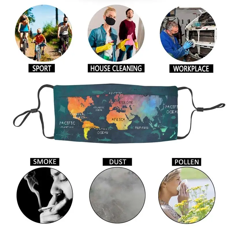 Fashion World Map Non-Disposable Face Mask Men Women Mask Anti Haze Dustproof Protection Cover Respirator Mouth-Muffle
Fashion World Map Non-Disposable Face Mask Men Women Mask Anti Haze Dustproof Protection Cover Respirator Mouth-Muffle