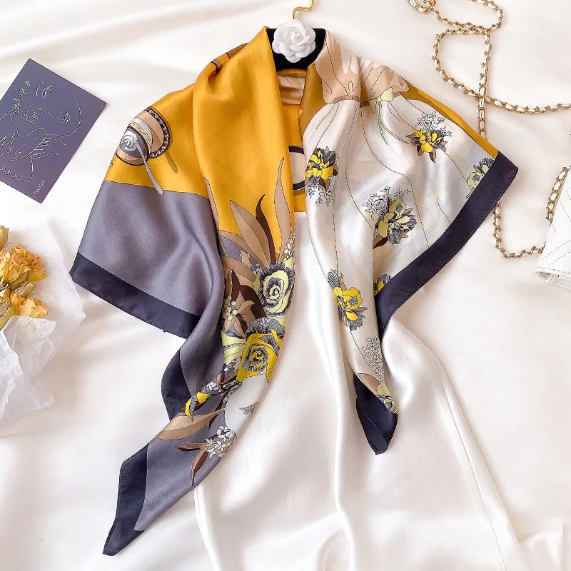 KOI LEAPING new summer woman fashion flower print printing scarf 100% silk scarves elegant headscarf popular mature girl gift
KOI LEAPING new summer woman fashion flower print printing scarf 100% silk scarves elegant headscarf popular mature girl gift