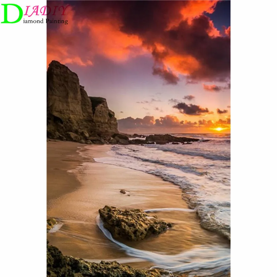 5D DIY Diamond Painting Landscape Sunset Sea Kit Full Drill Square Embroidery Mosaic Art Picture of Rhinestones Home Decor Gift
5D DIY Diamond Painting Landscape Sunset Sea Kit Full Drill Square Embroidery Mosaic Art Picture of Rhinestones Home Decor Gift