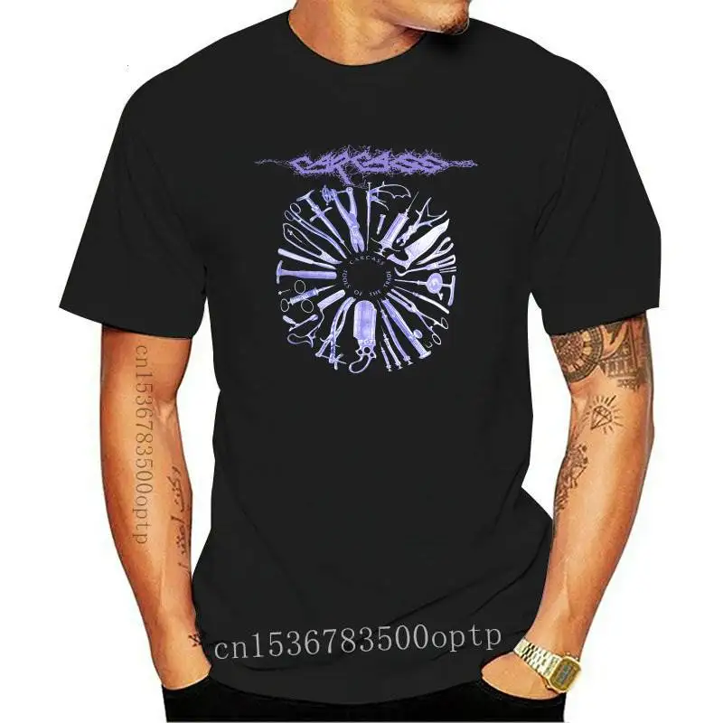 Carcass Band Tools Of The Trade 1992 Album Cover T Shirt Men's Round Neck Casual Short Sleeve
Carcass Band Tools Of The Trade 1992 Album Cover T Shirt Men's Round Neck Casual Short Sleeve