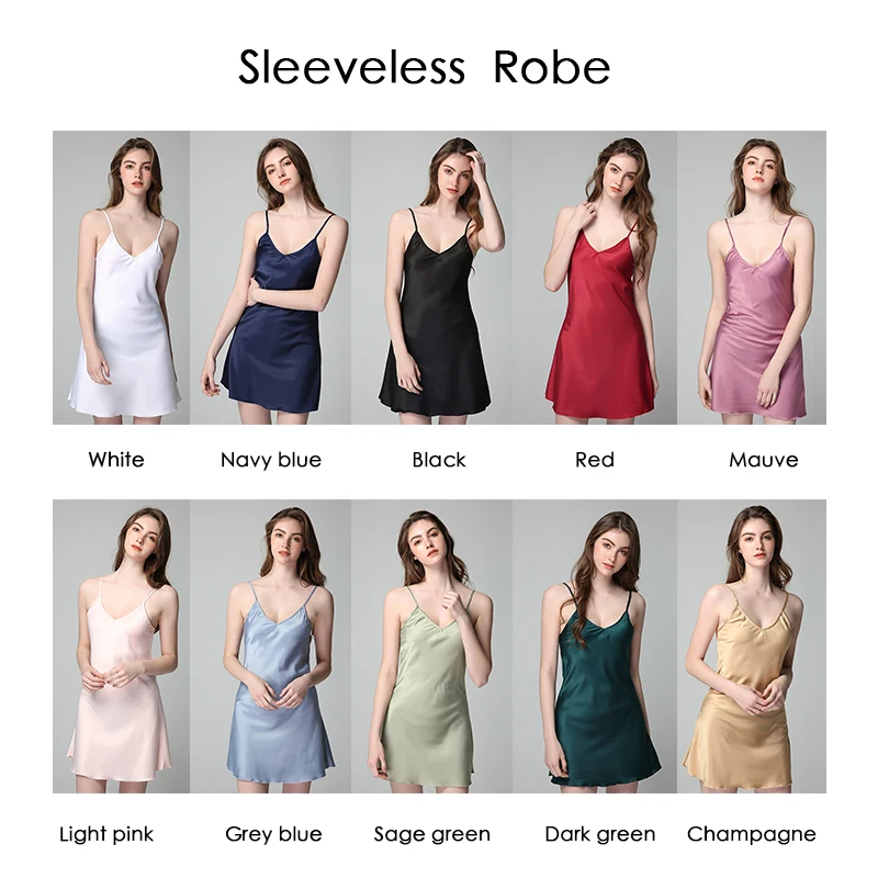 Satin Sling Sleeveless Women Robe Silk Satin Bathrobe Sling Comfortable Pajamas Woman Backless Sling Women's Home Clothes
Satin Sling Sleeveless Women Robe Silk Satin Bathrobe Sling Comfortable Pajamas Woman Backless Sling Women's Home Clothes