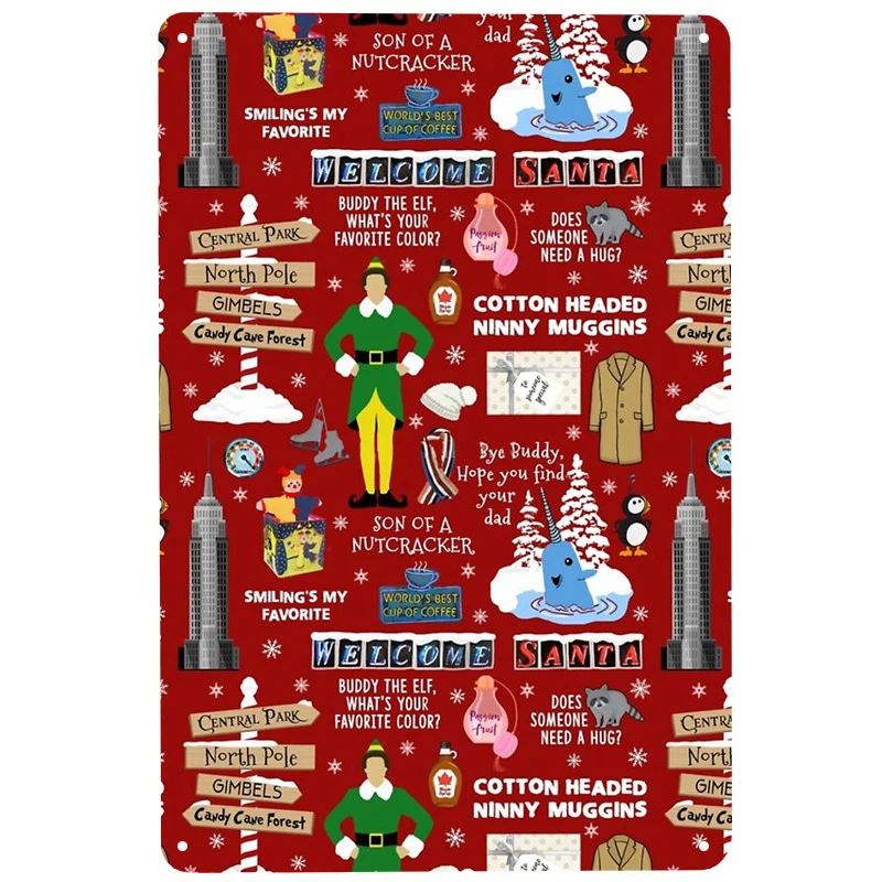 Friends elf collage printed Metal Signs Retro Tin Signs Funny Poster Decor for Bar Pub Club Decoration for Living Room Home
Friends elf collage printed Metal Signs Retro Tin Signs Funny Poster Decor for Bar Pub Club Decoration for Living Room Home