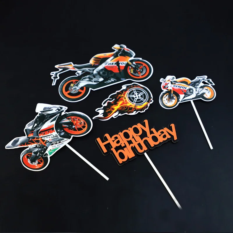 Motorcycle Combination Birthday Cake Topper Car Wristwatch DIY cake Toppers Boys Men Happy Birthday Party Wedding Dessert Decor
Motorcycle Combination Birthday Cake Topper Car Wristwatch DIY cake Toppers Boys Men Happy Birthday Party Wedding Dessert Decor