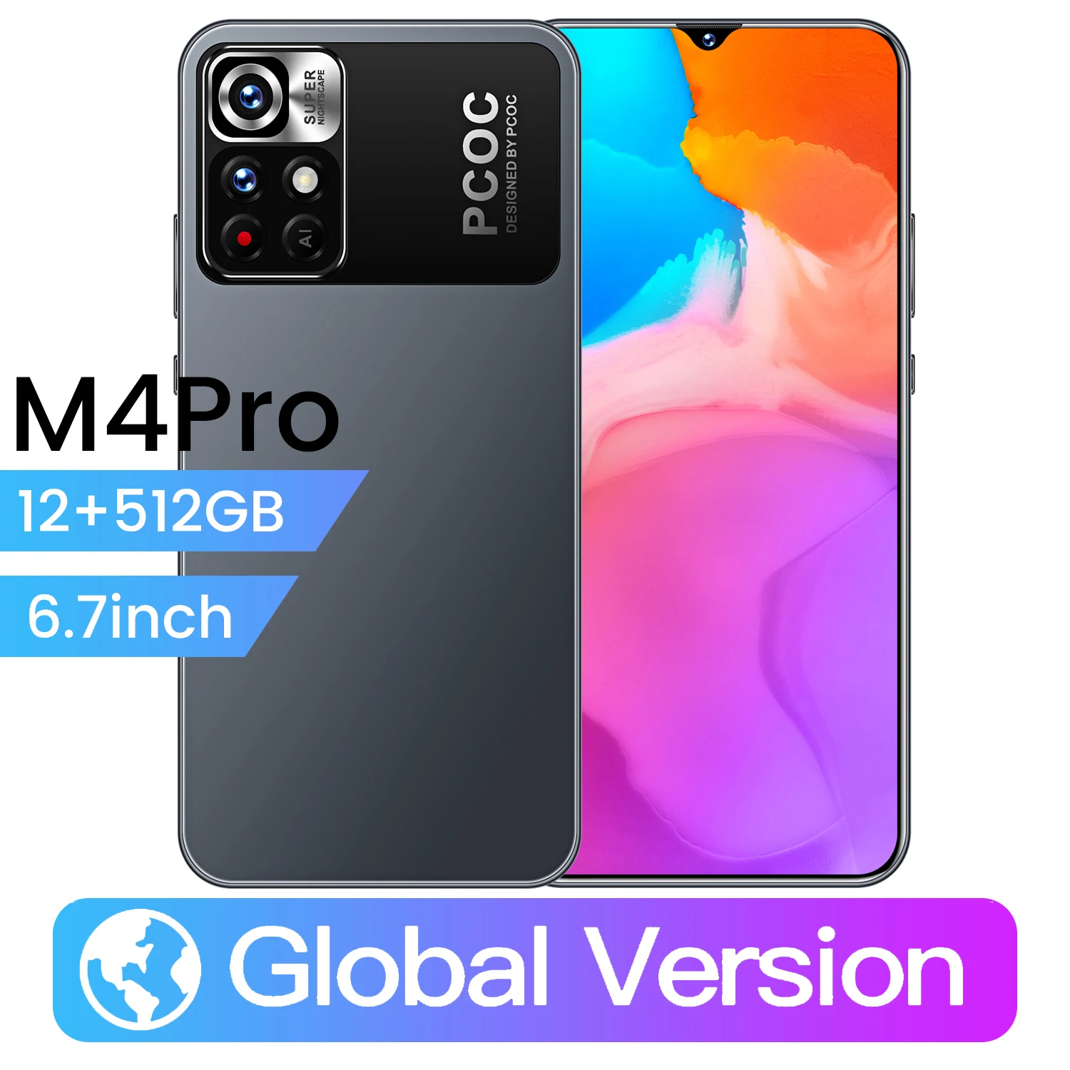 Мобильный телефон M4 pro, 16 ГБ, 512 ГБ, 6,7 дюйма, 6800 мАч
Мобильный телефон M4 pro, 16 ГБ, 512 ГБ, 6,7 дюйма, 6800 мАч