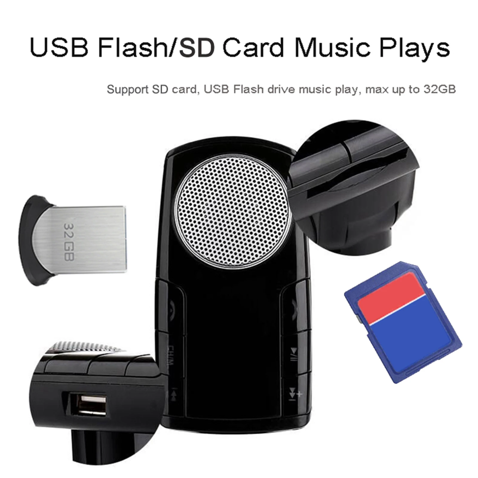 Car Car Adapter Car MP3 Player w/ 1.4 inch LED Display Support U Disk/SD Card for Phone w/Mic
Car Car Adapter Car MP3 Player w/ 1.4 inch LED Display Support U Disk/SD Card for Phone w/Mic