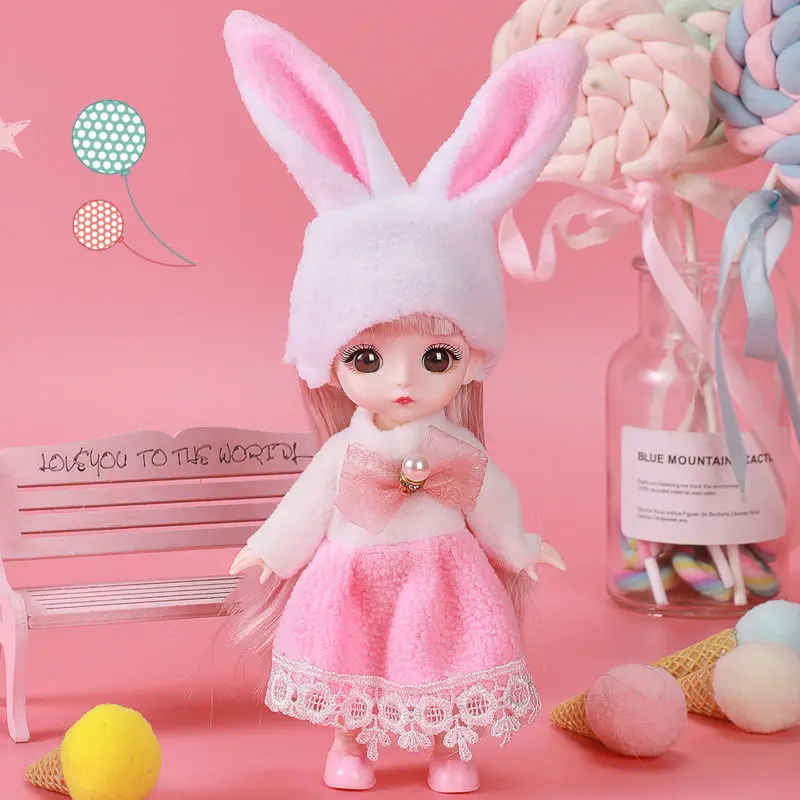 Кукла шарнирная, с одеждой, обувью, 16 см 
Кукла шарнирная, с одеждой, обувью, 16 см