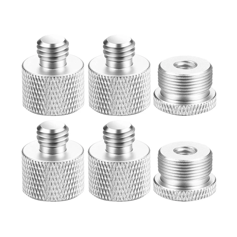 6 Pcs Mic Thread Adapter Set 5/8 Female To 3/8 Male And 3/8 Female To 5/8 Male Screw Adapter Thread For Microphone Stand
6 Pcs Mic Thread Adapter Set 5/8 Female To 3/8 Male And 3/8 Female To 5/8 Male Screw Adapter Thread For Microphone Stand