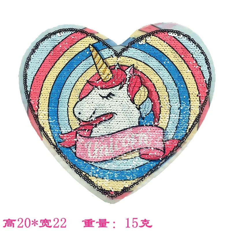 patches embroidery Sequins big unicorn horse patches love heart patches badges applique for clothing
patches embroidery Sequins big unicorn horse patches love heart patches badges applique for clothing