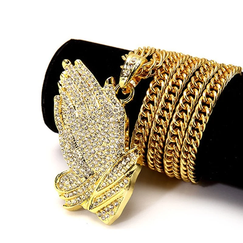 Hip Hop Gold Color Rapper Hands Inlaid Rhinestone Finger Citron Pendant Necklace Chain Men Jewelry Necklaces&Pendants
Hip Hop Gold Color Rapper Hands Inlaid Rhinestone Finger Citron Pendant Necklace Chain Men Jewelry Necklaces&Pendants
