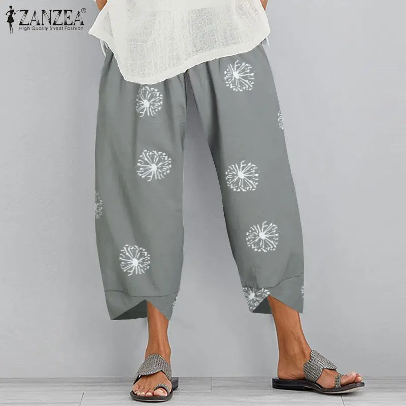 2021 ZANZEA Autumn Harem Pants Vintage Women's Printed Trousers Casual Elastic Waist Long Pantalon Palazzo Turnip Oversized 5XL
2021 ZANZEA Autumn Harem Pants Vintage Women's Printed Trousers Casual Elastic Waist Long Pantalon Palazzo Turnip Oversized 5XL