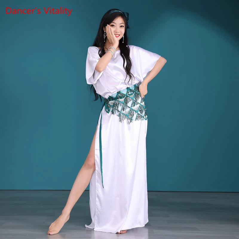 Belly Dance saidi Robe Satin Half Sleeevs Dress belly dancing Practice Clothes Suit Adult Split dresses Performance Clothing
Belly Dance saidi Robe Satin Half Sleeevs Dress belly dancing Practice Clothes Suit Adult Split dresses Performance Clothing