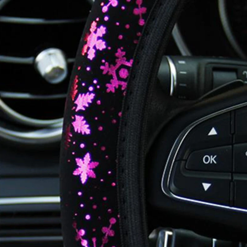 Universal 38CM Car Auto Steering Wheel Covers Snowflake Style Steering-wheel Protection Cover Suit Accessories
Universal 38CM Car Auto Steering Wheel Covers Snowflake Style Steering-wheel Protection Cover Suit Accessories