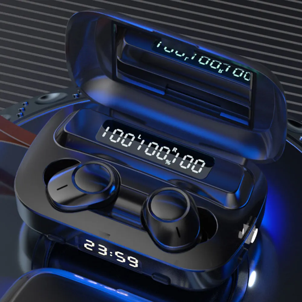 True TWS Wireless Bluetooth Headphones LED Digital Time Display With 2000mah Charging Case Music Headset A13 Casual Earphone
True TWS Wireless Bluetooth Headphones LED Digital Time Display With 2000mah Charging Case Music Headset A13 Casual Earphone
