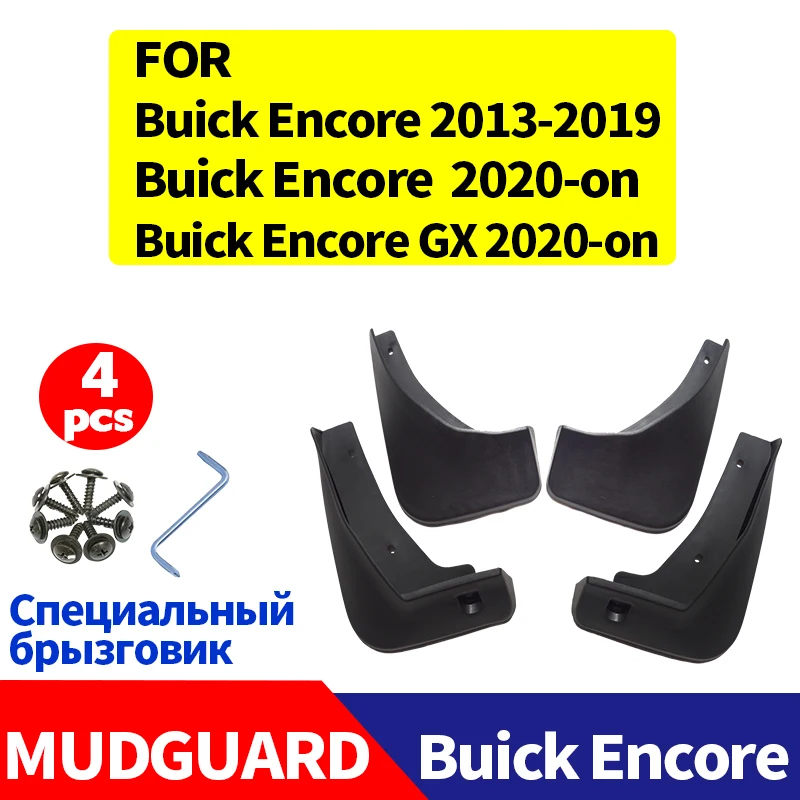 Mudflaps Front Rear 4pcs FOR Buick Encore Mudguards Fender Mud Flap Guard Splash Mudguard Car Accessories Auto Styline 2013-2021
Mudflaps Front Rear 4pcs FOR Buick Encore Mudguards Fender Mud Flap Guard Splash Mudguard Car Accessories Auto Styline 2013-2021