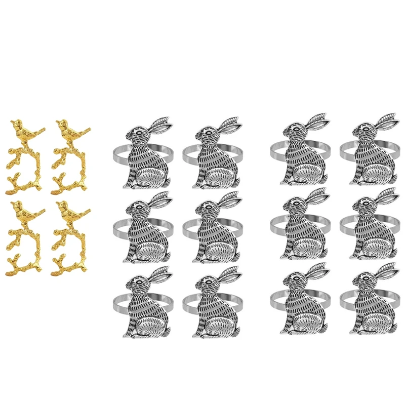 4Pcs Bird Napkin Ring Model Room Hotel Napkin Buckle With 12Pcs Rabbit Napkin Ring Rabbit Napkin Ring
4Pcs Bird Napkin Ring Model Room Hotel Napkin Buckle With 12Pcs Rabbit Napkin Ring Rabbit Napkin Ring