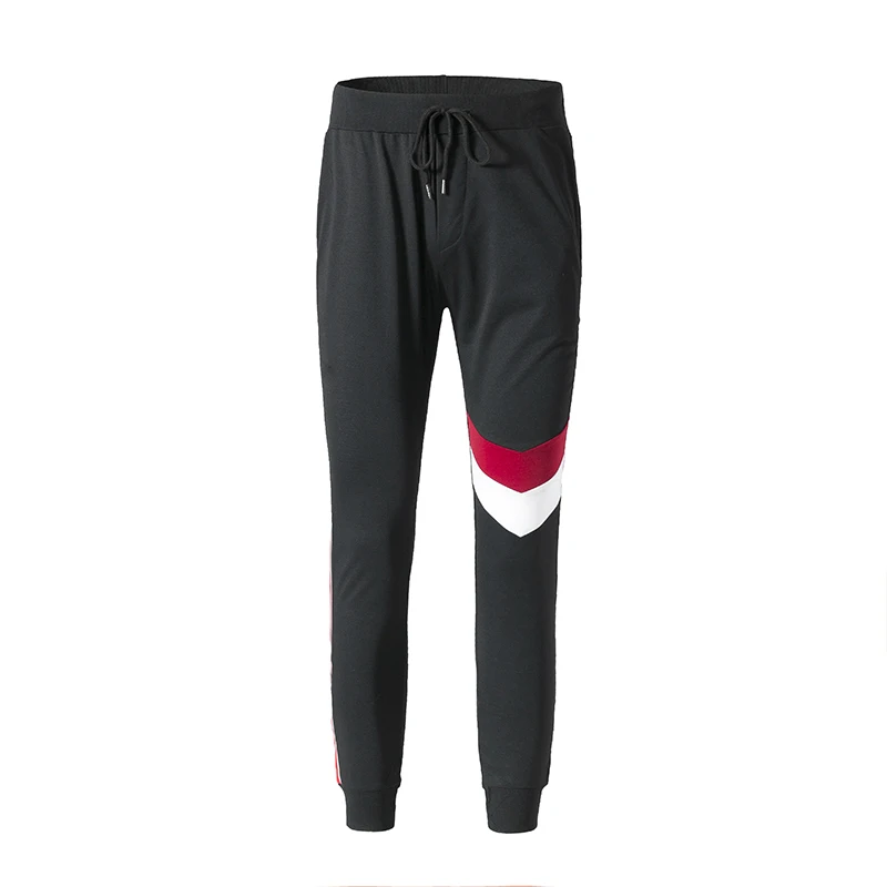 2021 spring and autumn new leisure men knee collision color arrow splicing design leg pants sports pants casual pants 
2021 spring and autumn new leisure men knee collision color arrow splicing design leg pants sports pants casual pants
