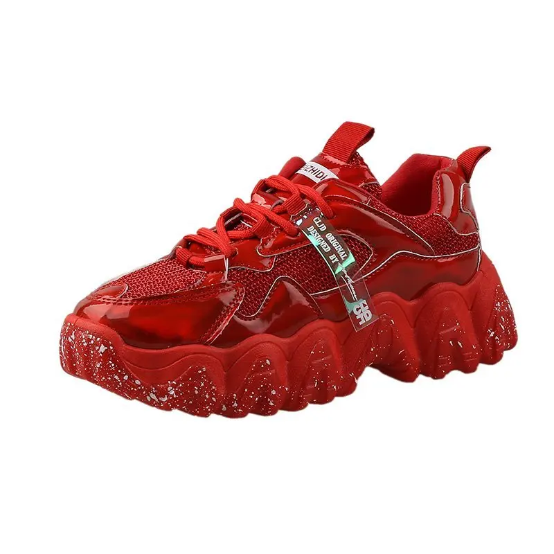 Women Running Shoes Dad Chunky Sneakers Women Luxury Comfortable Glossy Thick Sole Ladies Platform Wave Bottom Trainers Female
Women Running Shoes Dad Chunky Sneakers Women Luxury Comfortable Glossy Thick Sole Ladies Platform Wave Bottom Trainers Female