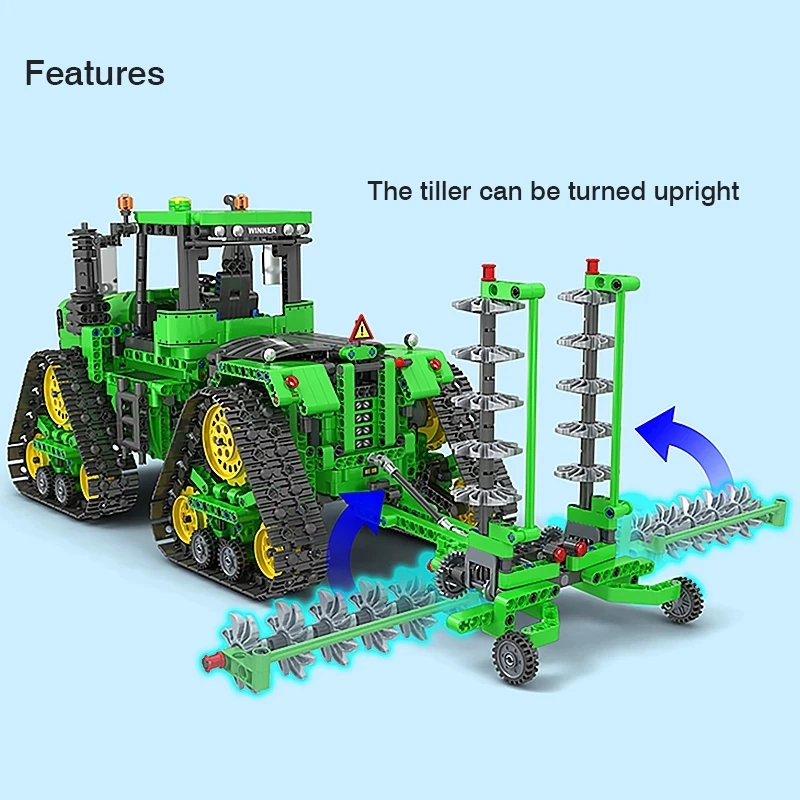New 1706PCS High-Tech Seris Track Tractors 1:18 RC Car Building Blocks Bricks 7119 Model Remote Control Sets Toys For Kids Gifts 
New 1706PCS High-Tech Seris Track Tractors 1:18 RC Car Building Blocks Bricks 7119 Model Remote Control Sets Toys For Kids Gifts