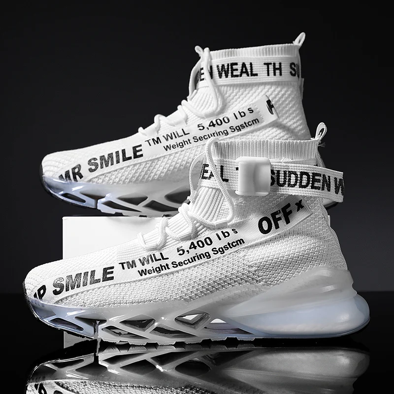 New Blade Air Cushion Men Running Shoes High Top Socks Sneakers Outdoor Sport Shoes Jogging Athletic Male Trainer Zapatillas
New Blade Air Cushion Men Running Shoes High Top Socks Sneakers Outdoor Sport Shoes Jogging Athletic Male Trainer Zapatillas