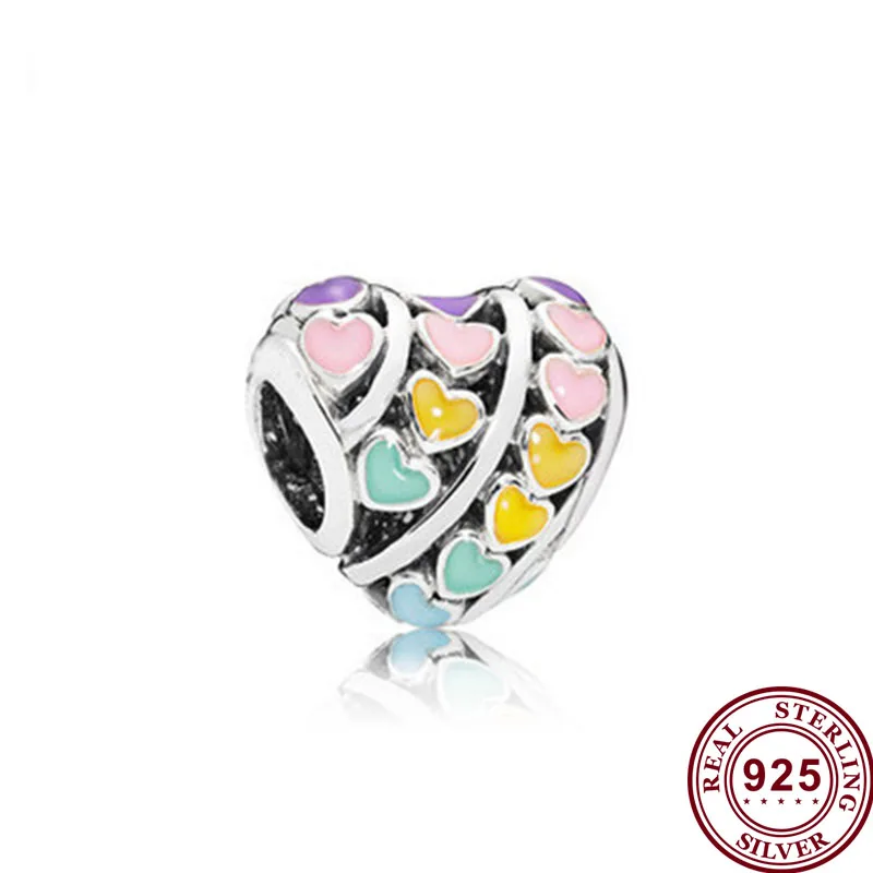 100% 925 Sterling Silver Bead New Colorful Enamel Love Beads Fit Pandora Women Bracelet & Necklace Diy Jewelry
100% 925 Sterling Silver Bead New Colorful Enamel Love Beads Fit Pandora Women Bracelet & Necklace Diy Jewelry