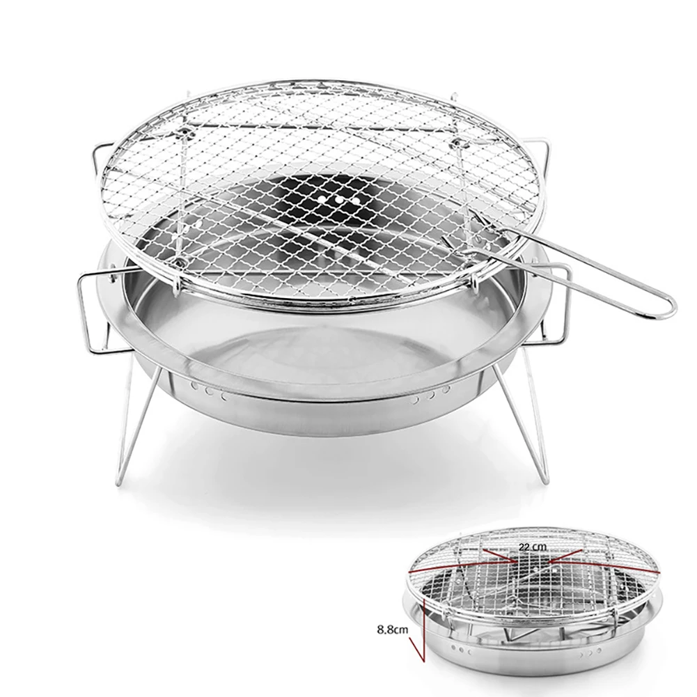 New Charcoal Folding BBQ Grill Outdoor Camping Picnic Tool Outdoor Stainless Steel Grill Portable Barbecue Grid Mini Round
New Charcoal Folding BBQ Grill Outdoor Camping Picnic Tool Outdoor Stainless Steel Grill Portable Barbecue Grid Mini Round