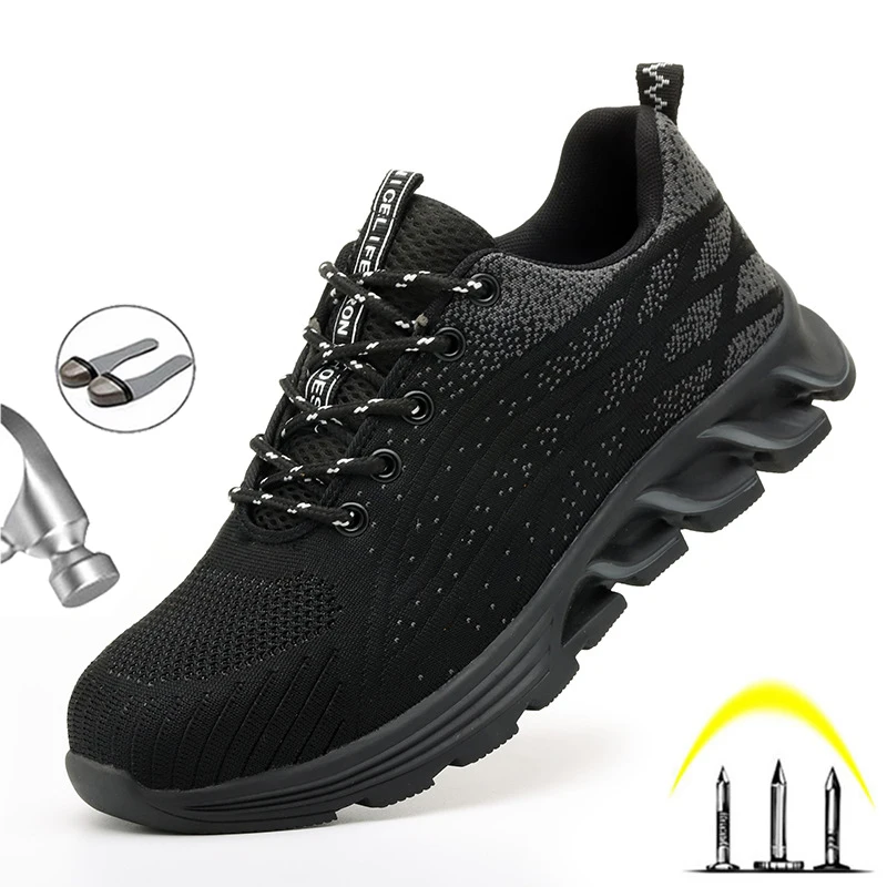 Men Fashion Safety Shoes Indestructible Steel Toe Cap Anti-smashing Anti-puncture Work Boots Comfortable Outdoor Sneakers
Men Fashion Safety Shoes Indestructible Steel Toe Cap Anti-smashing Anti-puncture Work Boots Comfortable Outdoor Sneakers