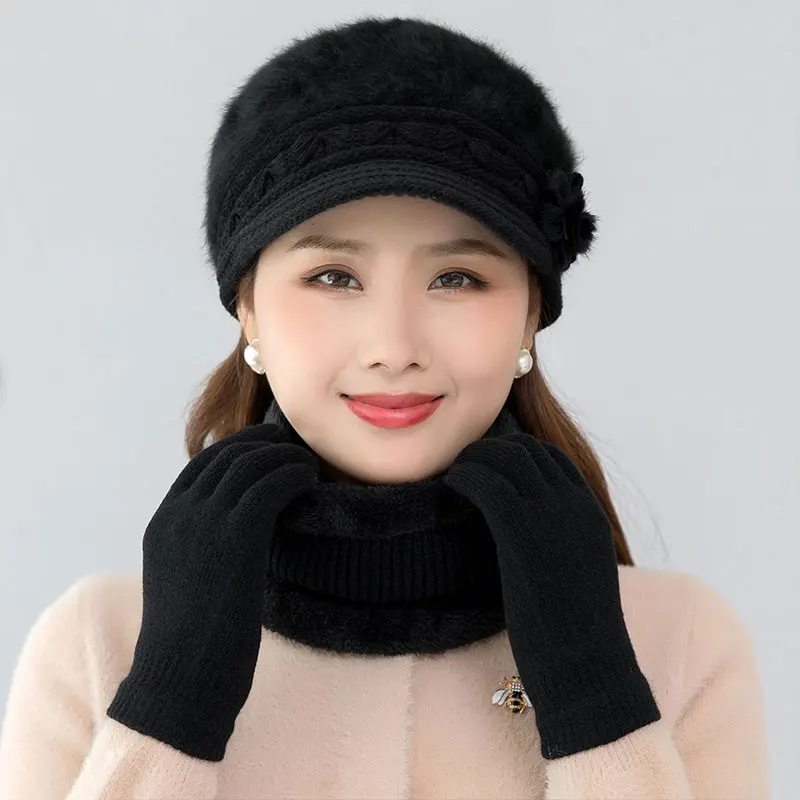 2021 New Autumn and Winter Keep Warm Cap Female Casual Rabbit Fur Knitted Hat Add Fur Lined Hat And Scarf Set
2021 New Autumn and Winter Keep Warm Cap Female Casual Rabbit Fur Knitted Hat Add Fur Lined Hat And Scarf Set