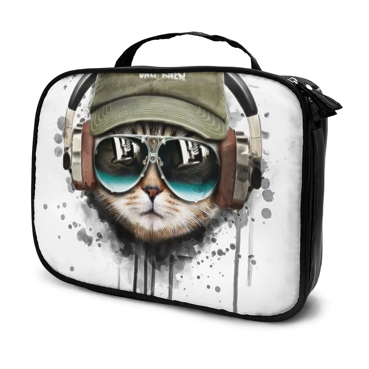 Female Makeup Bag Organizer Watercolor Cat Listening Music Nail Make Up Storage Case Travel Tool Cosmetic Bag Beauty Makeup Case
Female Makeup Bag Organizer Watercolor Cat Listening Music Nail Make Up Storage Case Travel Tool Cosmetic Bag Beauty Makeup Case