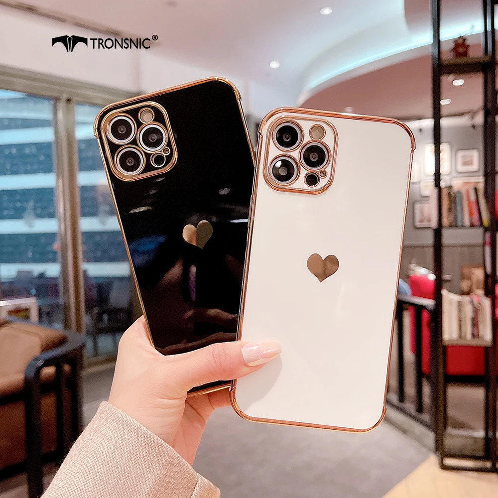Electroplated Love Phone Case for iPhone 12 11 Pro Max XR Xs Max Soft Silicone Gold Border Glossy Case for iPhone 7 8 Plus Cover
Electroplated Love Phone Case for iPhone 12 11 Pro Max XR Xs Max Soft Silicone Gold Border Glossy Case for iPhone 7 8 Plus Cover