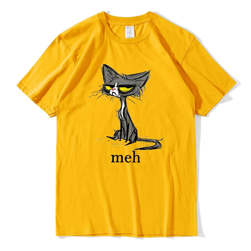 Funny Meh Siamese Cat t shirt off white Gift for Cat Lovers harajuku Men's Shirt funny Short Sleeve tees casual streetwear tops
Funny Meh Siamese Cat t shirt off white Gift for Cat Lovers harajuku Men's Shirt funny Short Sleeve tees casual streetwear tops