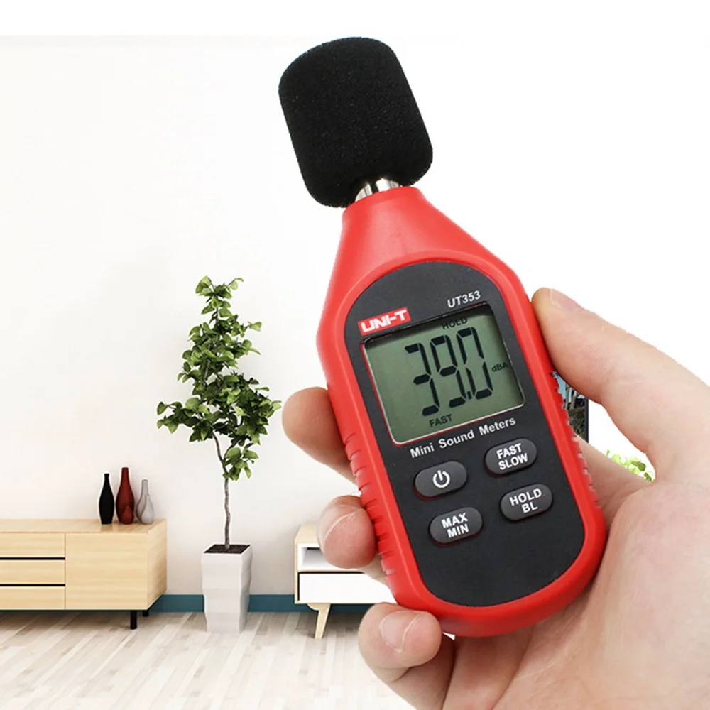 UNI-T Digital Sound Level Meter Noisemeter 30-130dB Decibel Tester Noise Audio Detector Volume Measuring Instrument
UNI-T Digital Sound Level Meter Noisemeter 30-130dB Decibel Tester Noise Audio Detector Volume Measuring Instrument