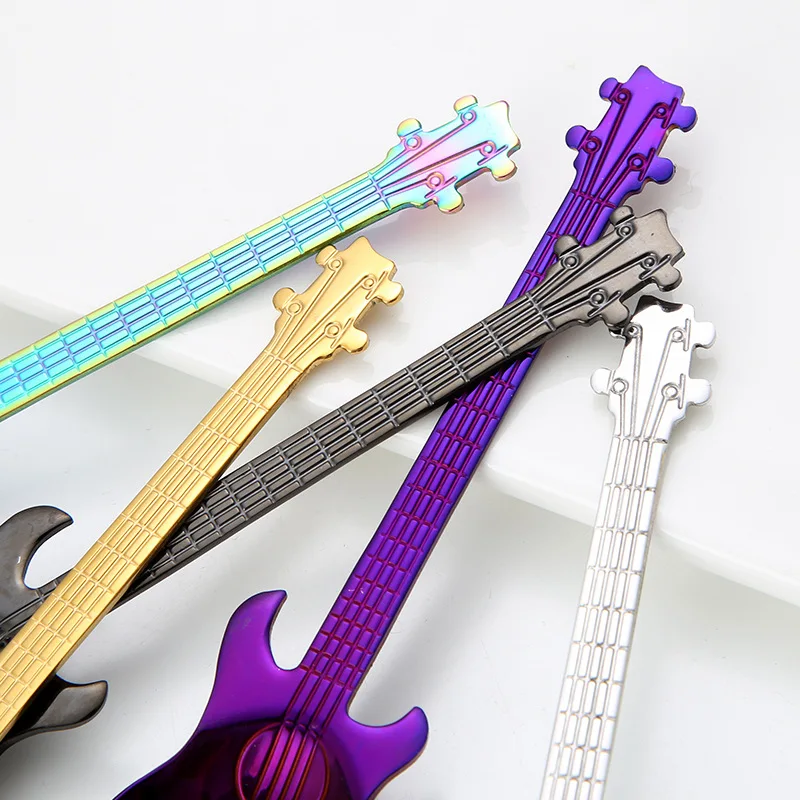 Guitar Coffee Teaspoons Stainless Steel Musical Coffee Spoons Teaspoons Mixing Spoons Sugar Spoon tea accessories
Guitar Coffee Teaspoons Stainless Steel Musical Coffee Spoons Teaspoons Mixing Spoons Sugar Spoon tea accessories