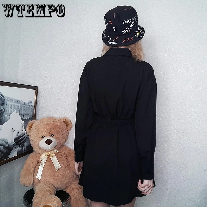 Summer Dresses for Women Y2K Goth Long Blouse A Line Belt Black Slim fit Sexy Bandage Mini Dress Oversized Streetwear Clothes
Summer Dresses for Women Y2K Goth Long Blouse A Line Belt Black Slim fit Sexy Bandage Mini Dress Oversized Streetwear Clothes