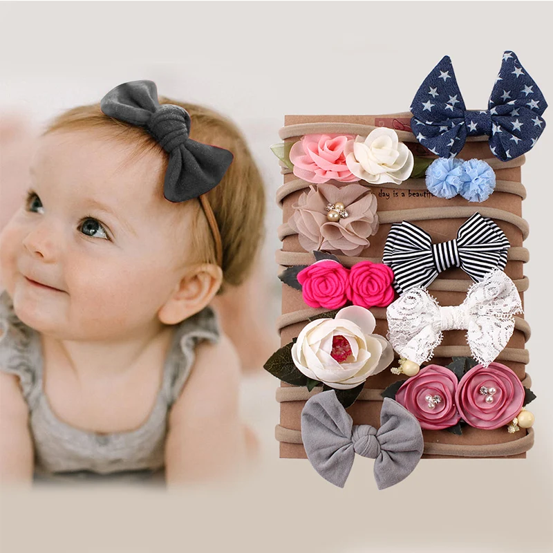 10Pcs/Set Baby Girl Headbands Bows Kids Newborn Head Band Hairband For Girls Turban Haarband Toddler Baby Hair Accessories 
10Pcs/Set Baby Girl Headbands Bows Kids Newborn Head Band Hairband For Girls Turban Haarband Toddler Baby Hair Accessories