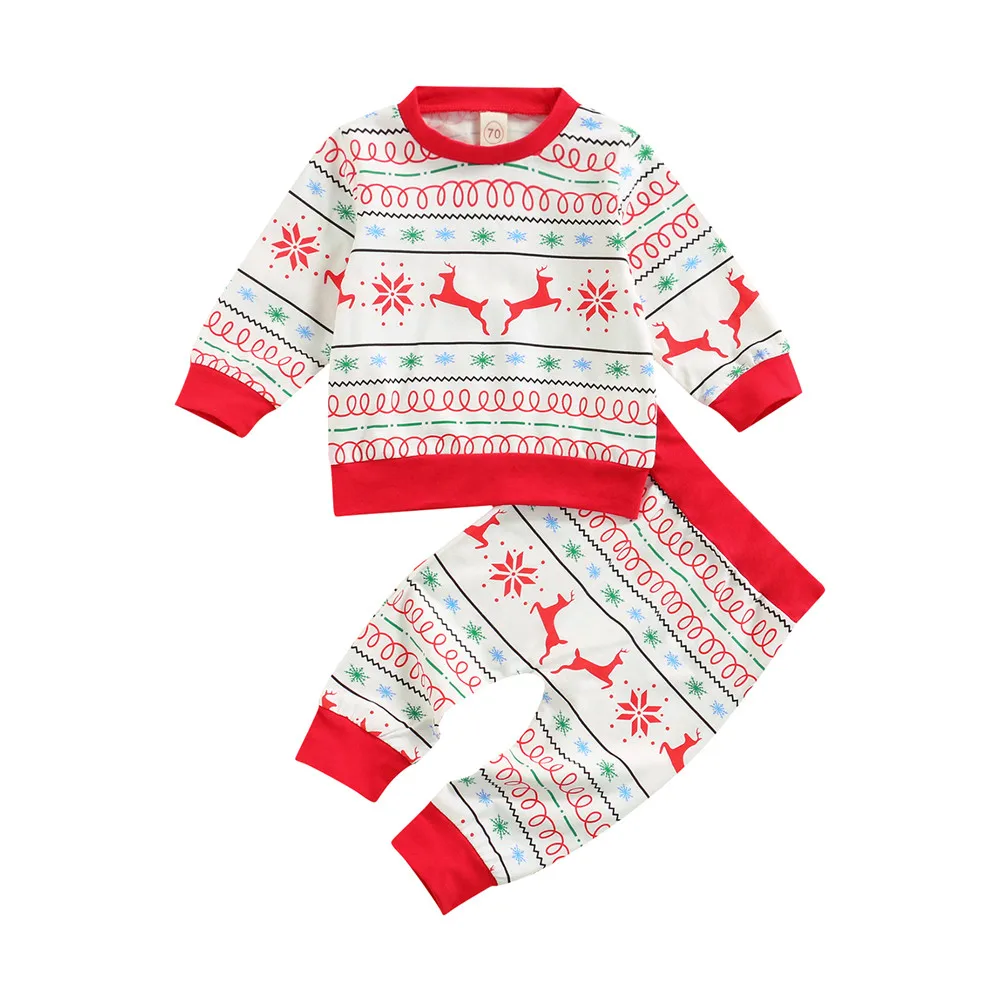 Baby Girl Boy Christmas Clothes Set Reindeer Top Pants 0-24M Newborn Infant Toddler Festival Casual Cotton Costume Loungewear 
Baby Girl Boy Christmas Clothes Set Reindeer Top Pants 0-24M Newborn Infant Toddler Festival Casual Cotton Costume Loungewear