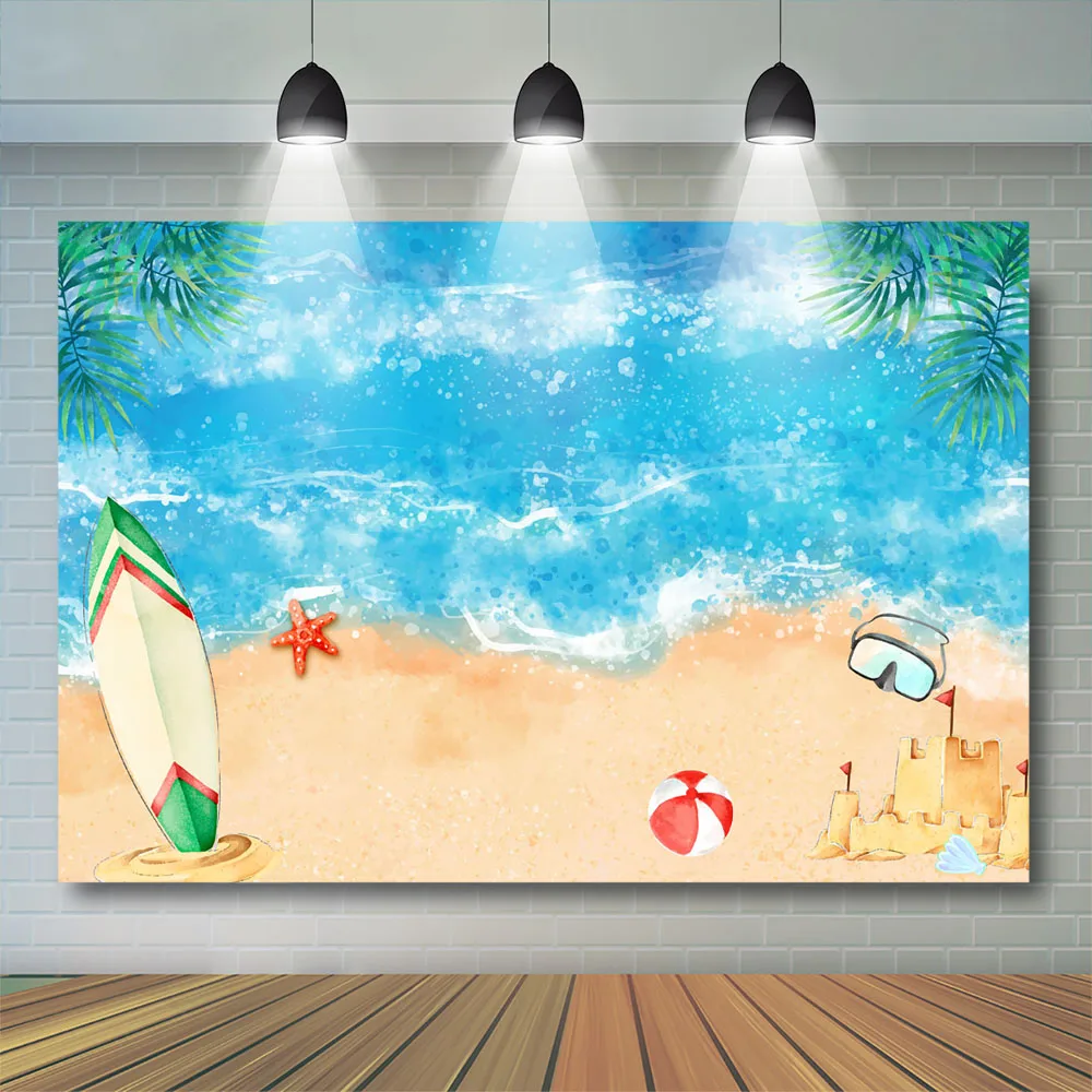Sandy Beach Surf Photography Backdrop Summer Sea Coconut Tree Background Starfish Waves Floral Kids Child Party Photostudio
Sandy Beach Surf Photography Backdrop Summer Sea Coconut Tree Background Starfish Waves Floral Kids Child Party Photostudio