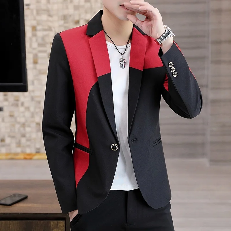 Mens Suit Jacket Blazers Spring and Autumn New Trend Fashion Handsome Casual Self-cultivation Small Suit Brand Clothing Men
Mens Suit Jacket Blazers Spring and Autumn New Trend Fashion Handsome Casual Self-cultivation Small Suit Brand Clothing Men