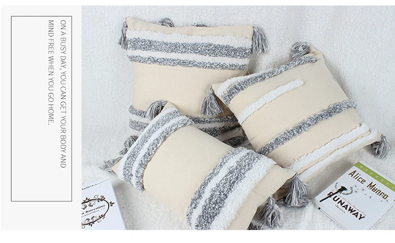 Hand-embroidered cotton tufted tassel Pillow Cover Home Decorative Sofa car bed Throw Pillow Cushion Cover Polyester Pillow case
Hand-embroidered cotton tufted tassel Pillow Cover Home Decorative Sofa car bed Throw Pillow Cushion Cover Polyester Pillow case