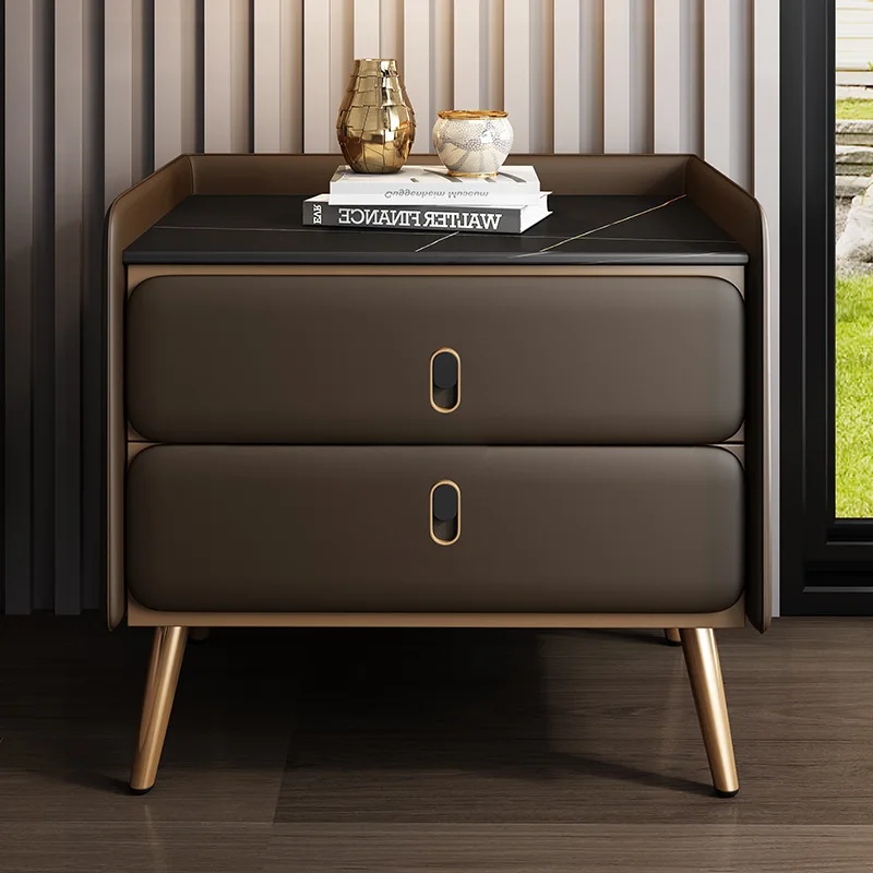 Bedside Cabinet Modern Minimalist Light Luxury Bedroom Cabinet Solid Wood Light Luxury Leather Smart Bedside Cabinet with Lock
Bedside Cabinet Modern Minimalist Light Luxury Bedroom Cabinet Solid Wood Light Luxury Leather Smart Bedside Cabinet with Lock