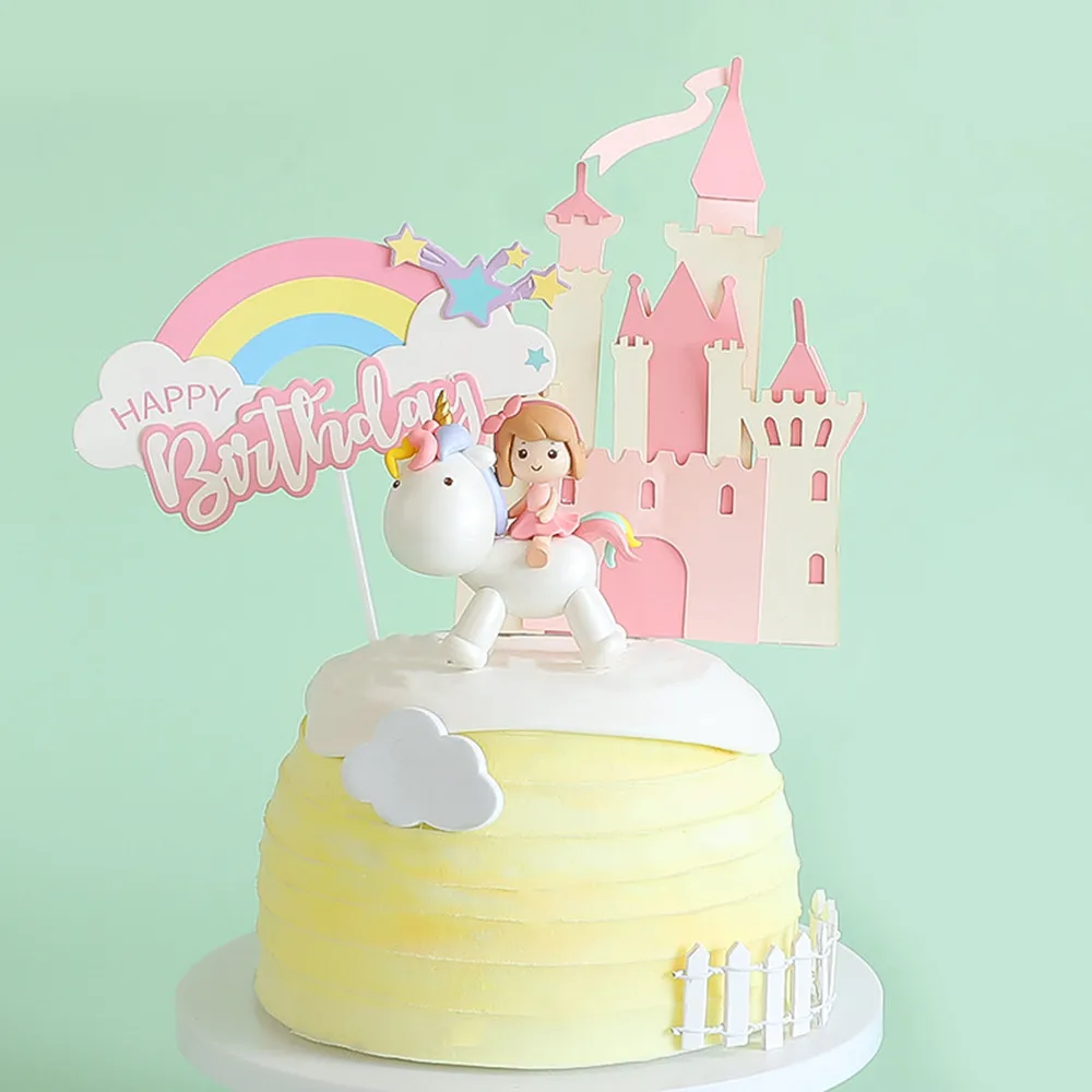Cake Topper Girl Princess Birthday Dress Up Little Riding Unicorn Pvc Plastic Ornaments Cake Baking Party Decoration Supplies
Cake Topper Girl Princess Birthday Dress Up Little Riding Unicorn Pvc Plastic Ornaments Cake Baking Party Decoration Supplies