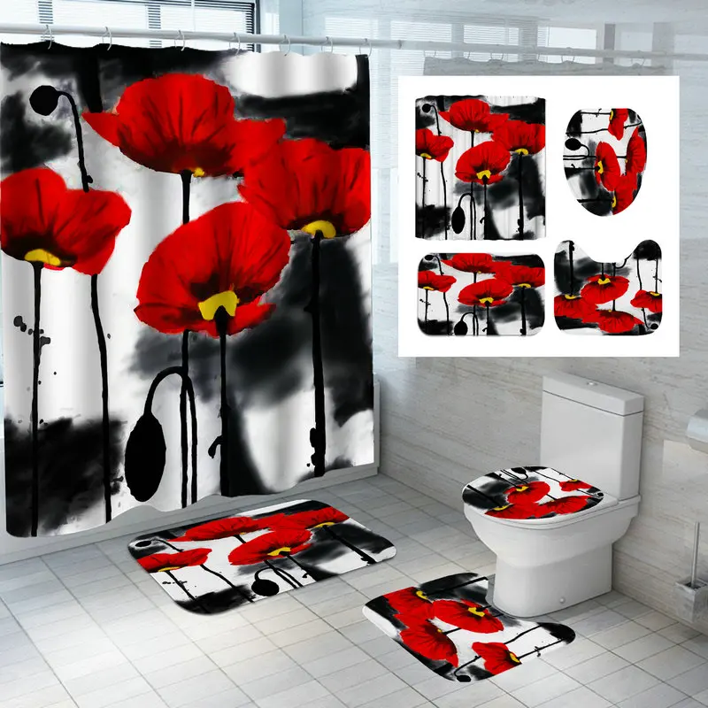 Green Maple Leaf Shower Curtain Fashion Colorful With Non Slip Rug Mat Bathroom Curtain Waterproof Polyester Home Decor 180x180
Green Maple Leaf Shower Curtain Fashion Colorful With Non Slip Rug Mat Bathroom Curtain Waterproof Polyester Home Decor 180x180