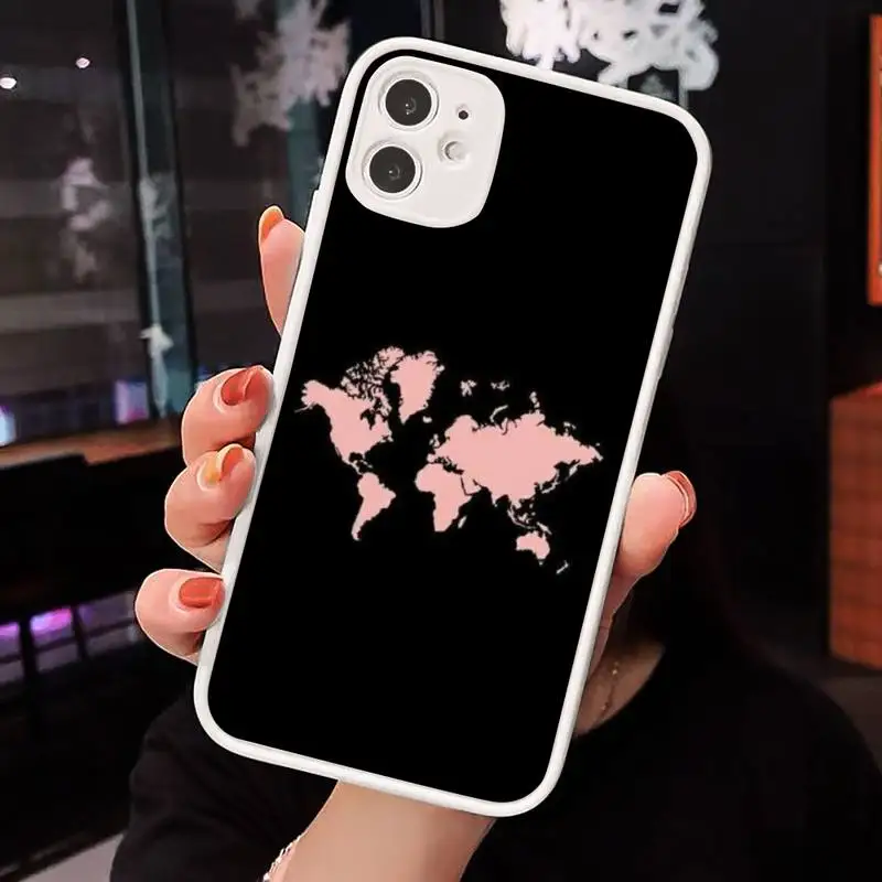 World Map Travel Phone Case Matte Transparent for iPhone 7 8 11 12 s mini pro X XS XR MAX Plus cover funda
World Map Travel Phone Case Matte Transparent for iPhone 7 8 11 12 s mini pro X XS XR MAX Plus cover funda