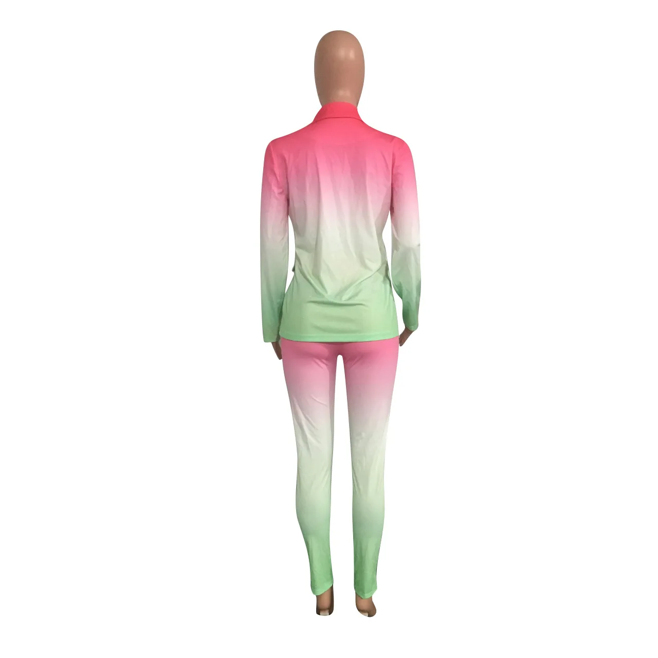 Gradient Solid Color Long Sleeve Double Breasted Coat & Button Fly Pants Women Suit OL Style Workwear Outfits
Gradient Solid Color Long Sleeve Double Breasted Coat & Button Fly Pants Women Suit OL Style Workwear Outfits