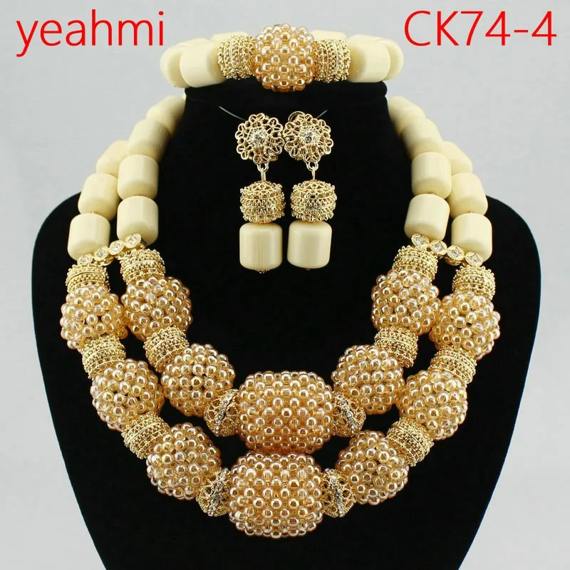 2020 fashion gold color jewelry sets for Bridal Gift Nigerian wedding women fashion necklace African jewelry sets CK74-1
2020 fashion gold color jewelry sets for Bridal Gift Nigerian wedding women fashion necklace African jewelry sets CK74-1