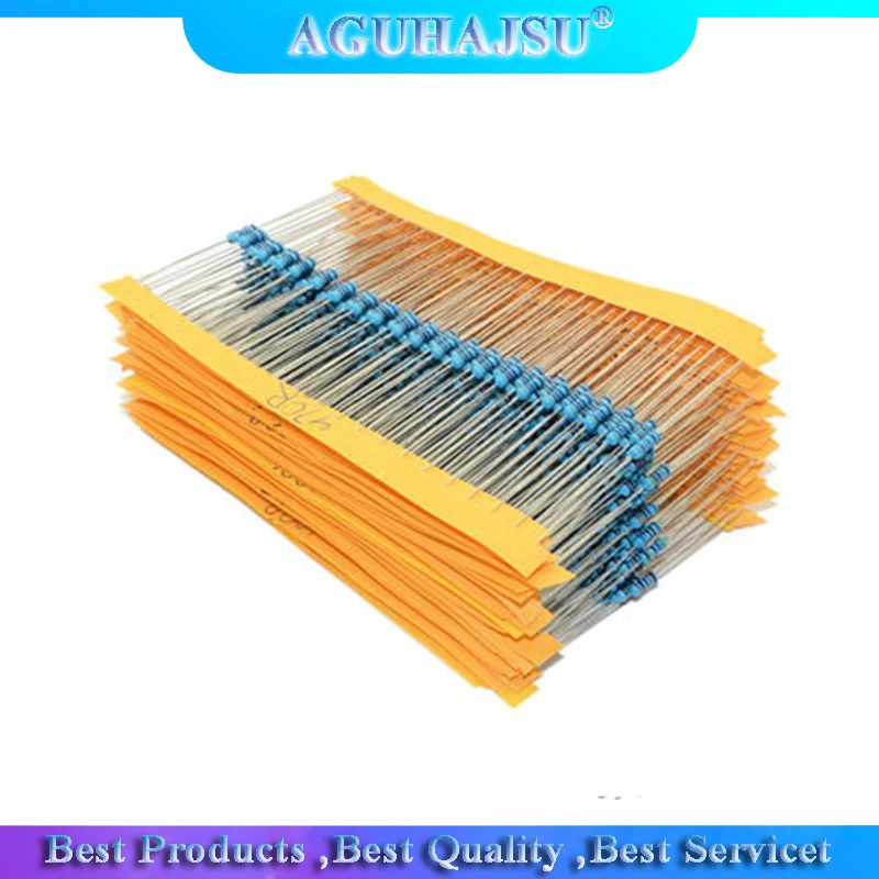 1Pack 300Pcs 10 -1M Ohm 1/4w Resistance 1% Metal Film Resistor Resistance Assortment Kit Set 30 Kinds Each 10pcs
1Pack 300Pcs 10 -1M Ohm 1/4w Resistance 1% Metal Film Resistor Resistance Assortment Kit Set 30 Kinds Each 10pcs