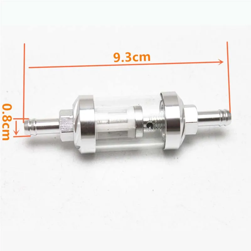 Universal 8mm CNC Aluminum Alloy Crystal Motorcycle Fuel Gasoline Oil Filter Motorcycle Accessories For ATV Dirt Pit Bike Motocr 
Universal 8mm CNC Aluminum Alloy Crystal Motorcycle Fuel Gasoline Oil Filter Motorcycle Accessories For ATV Dirt Pit Bike Motocr